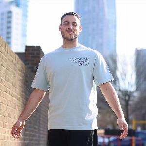 Sage Green SidePrint Logo TShirt