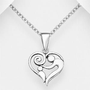 Enjoy 13 Discount on John Greed Silver Heart Necklace for Women