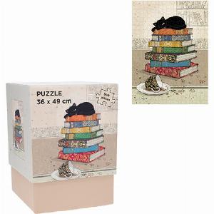 500 Teile Puzzle Set Kätzchen Bücher Kiub Bug Art