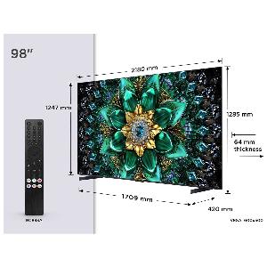 Tcl 98q6c uk 98 4k hdr uhd smart qd mini led tv dolby vision iq dolby