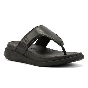 FitFlop FMode Go Adjustable Flatform Womens Black Sandals