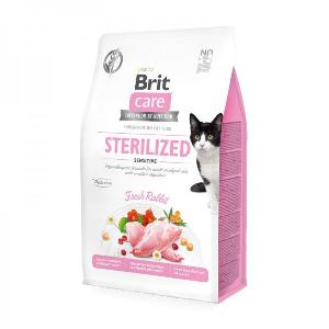 Brit Care Sterilized Sensitive Coniglio Fresco Grain Free per Gatti 820