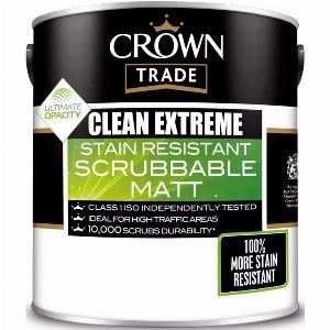 Enjoy 13 Discount Crown Trade Clean Extreme Scrubbable Matt White 5L