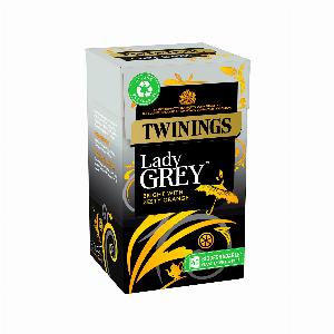 Twinings Lady Grey Tea  40 Tea Bags  All Natural Ingredients  Fragrant Lady Grey Black Tea  Orange Bergamot  Lemon Tea