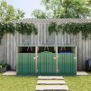 Metal Garden Bin Storage for Up to 4 Bins Now 124 Save 43