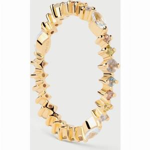 Enjoy 14 Off PDPAOLA Womens GoldPlated Lotus Ring