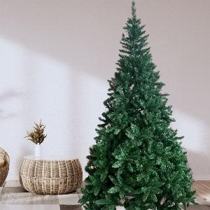 Albero di natale realistico super folto 240 cm Pino VERDE NATURALE