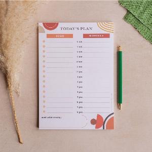 A5 Daily Planner Pad  Abstract Boho Design Now 595 Save 30