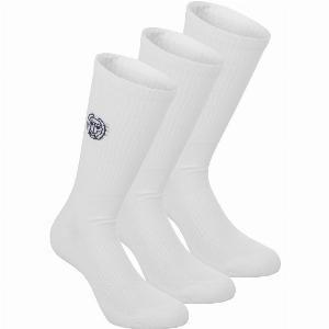 BIDI BADU Don Carlito Crew Move Chaussettes De Tennis Pack De 3  Blanc  Noir
