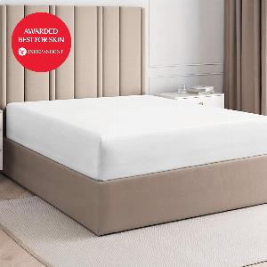 100 Organic Bamboo Silk Deep Fitted Sheet