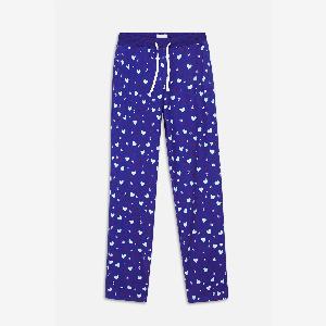 Enjoy a 23 Discount on Enorsia Womens Blue Heart Print Pyjamas UK 18