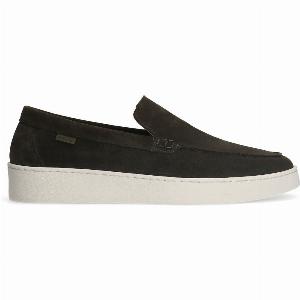 Grüne VelourslederLoafer