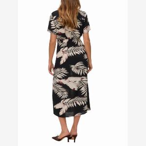 Vero Moda abito midi chemisier in fantasia nero beige