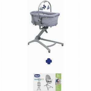 Chicco Baby Hug Pro 5 in 1 Highchair Bundle