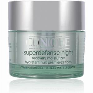 Clinique Superdefense Night Recovery Moisturizer für Mischhaut 50 ml