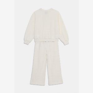 JORDAN Tuta panna da bambina con logo