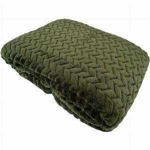 Jacquard Kuscheldecke in olivgrün 200x180cm jetzt 1590  mit 20 Rabatt erhältlich
