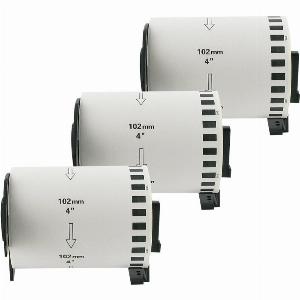 Bubprint 3x Etiketten kompatibel für Brother DK22243 102mm x 3048m