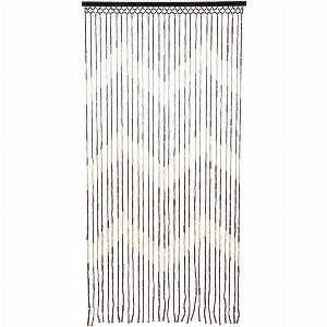Enjoy a 23 Discount on Bamboo Beaded Chevron Door Curtain 90cm x 180cm