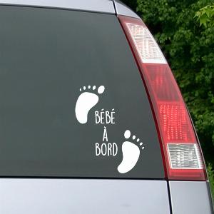 Autocollant Bébé à lintérieur du véhicule