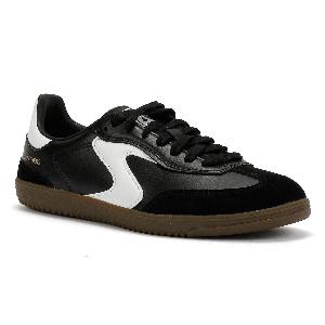 Skechers Hotshot Kickoff Leather Womens BlackWhite Trainers