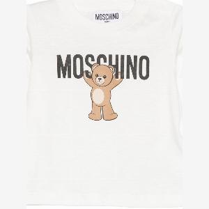Top a Maniche Lunghe con Stampa Teddy Bear