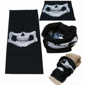 Masque de crâne noir foulard masque de casque de moto masque de jeu militaire
