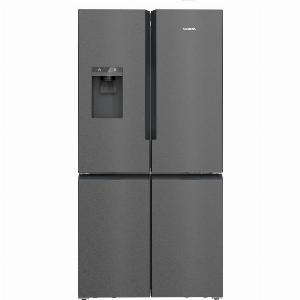 KF96DPXEA Black Stainless Steel Four Door Fridge Freezer With Ice  Water