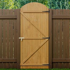 Enjoy 30 Discount on Durable SemiBraced Arch Top Wooden Garden Gate