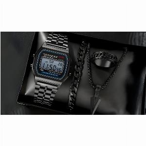 Go Groopie Enjoy a 57% Discount on a Mens Watch and Accessory Set 4 Pieces