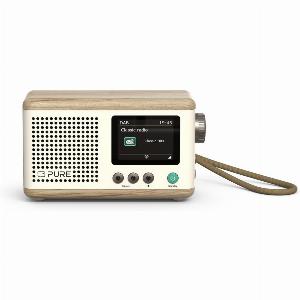 Classic Mini  The Charming Portable Digital Radio Cotton WhiteOak