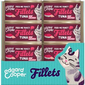EDGARD  COOPER Cat Tuna and Chicken Fillets Complementary Food  Size 24x70g