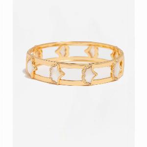Enjoy 20 Discount on the Gingko Gold Shell Bangle Today