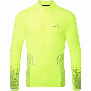 Ronhill Tech Reflect 12 Zip Mens  Fluo Yellowreflect  Yellow  S