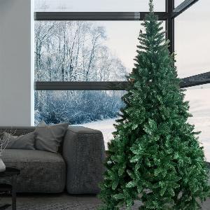 Albero di natale realistico super folto 270 cm Pino VERDE NATURALE