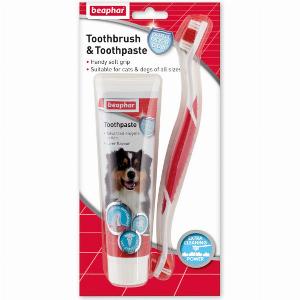 The Pharm Pet Co Enjoy 22% Discount on Beaphar Toothbrush and Toothpaste Set 100g 8711231153039