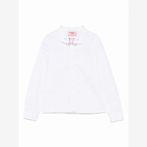 Camicia bianca con collo mani