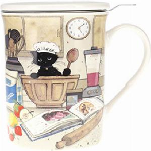 Teetasse rechts und offene Dose Kätzchen Patissier Kiub Bug Art jetzt nur 893 