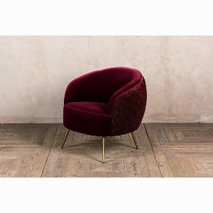 Canora Grey Soperton Tub Chair Wine Red Comfortable Stylish Seating Solution