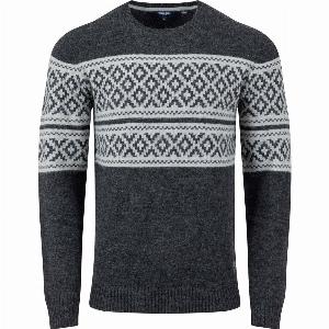 Get 20 Discount on Weird Fish Wicklow Fair Isle Jumper in Black 2XL