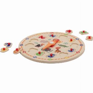 Réduction de 33 sur le jeu de motricité en bois lupilu horloge puzzle