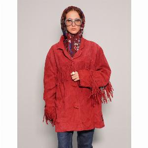 Enjoy a 21 Discount on a Red Leather Cowgirl Jacket