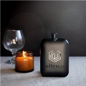 1 Custom Signature Collection Luxe Flask  Stainless Steel