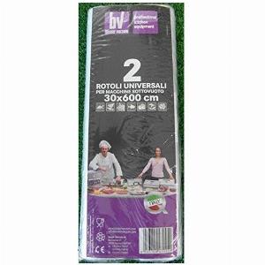 Confezione 2 Rotoli universale per sottovuoto da 30x600 cm