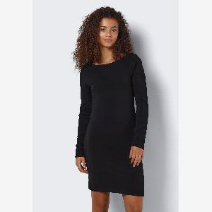 Noisy May  Kerry Short Open Back Black  Dress  black  L  95 Cotton 5 ElastaneJersey