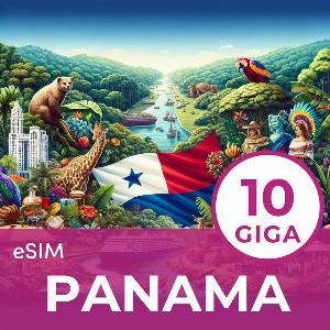 eSim Panama 10GB per 30 giorni ora a 5320  con sconto del 2