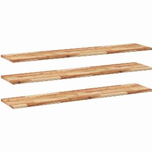 Étagères flottantes 3 pcs 120x30x2 cm acacia massif à laposhuile