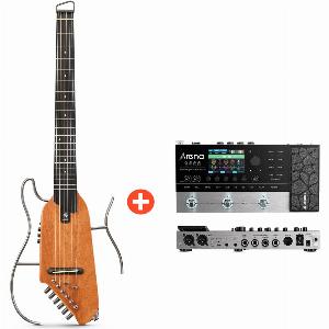 Donner HUSHI Reisegitarre aus Mahagoni  Arena 2000 Pedal jetzt 46998