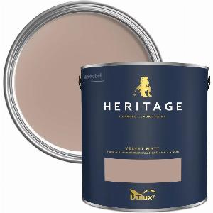 Dulux Heritage Velvet Matt Paint 1L Mid Umber High Quality Matt Emulsion Paint