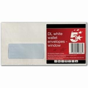 Grab 62 Discount on 5Star Office DL Peel and Seal Window Envelopes Pk 25
